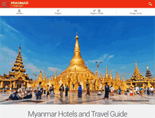 Tablet Screenshot of hotels-myanmar.com